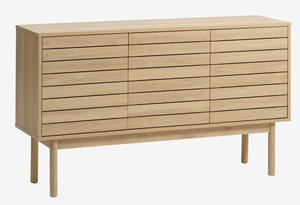 Sideboard HALMBY 3 doors oak colour