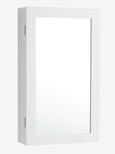 Шкаф за бижута MALLING с огледало бял