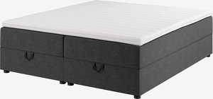 Łóżko kontynentalne 160x200cm HOLDA STORAGE GC25 szary-40