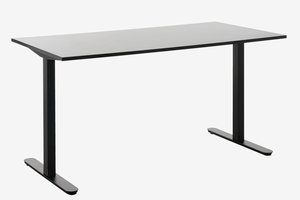 Desk STAUNING 80x160 black