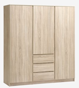 Kleiderschrank LIMFJORDEN 180x200 kombi hell eichefarben