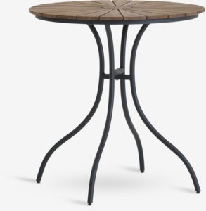 Τραπέζι μπιστρό BASTRUP Ø70 σκληρό ξύλο/ μαύρο