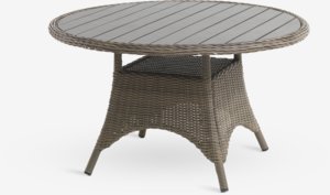 Mesa de jardim GAMMELBY Ø130 cinzento