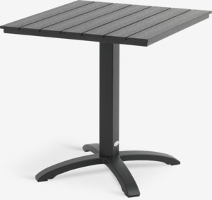 Mesa de balcón HOBRO A70xL70 negro