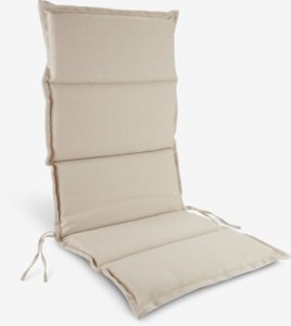 Coxim de jardim cadeira reclinável BREDFJED branco