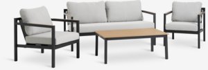 Lounge-Set BEJSTRUP 4 Personen grau