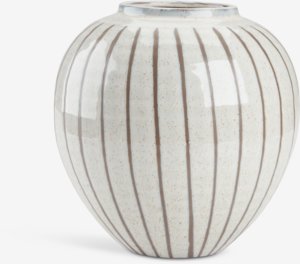 Wazon SOFUS Ś21xW21cm szary/brązowy