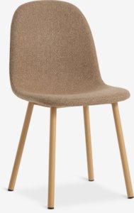 Dining chair EJSTRUP dark sand/oak colour