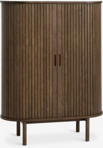 Szafka LYNGVIG 90 cm 2 drzwi roletowe ciemny dąb