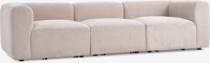 Modular sofa SKEJBY 3 seater sand fabric