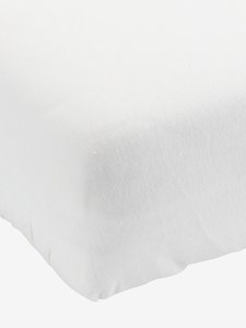 Drap-housse Jersey JETTE 60x120x15 blanc