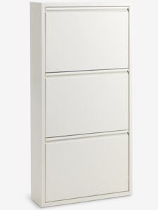 Szafka na buty HALLENSLEV 3 półki biały