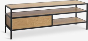 TV bench TRAPPEDAL oak colour/black