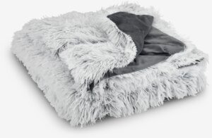 Throw LOTUS 135x195 white/grey