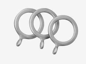 Curtain rings COUNTY 10 pack silver