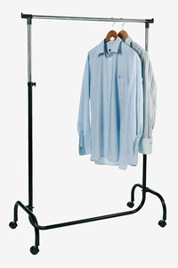 Clothes rail JERSLEV black/chrome