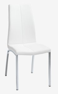 Jídelní židle HAVNDAL bílá/chrom