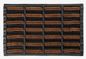 Doormat NAVR 40x60 coir natural/black