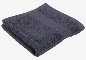 Asciugamano per il viso KARLSTAD 28x30 grigio scuro KRONBORG