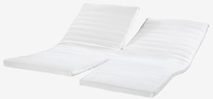 Jerseykuvertlagen ADA 180x200x6-10cm 2-split hvid