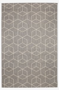 Teppich BALSATRE 160x230 grau/weiß