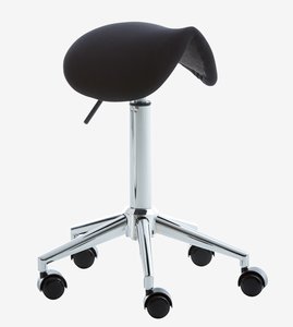Chaise de bureau professionnelle SALTOFTE noir/chrome