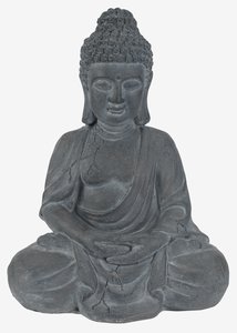 Будда садовий MYRE 24х31х42см сірий