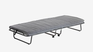 Letto pieghevole BAJLUM 80x190 cm grigo antracite