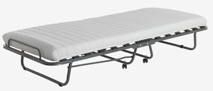 Letto pieghevole SYDALS 80x200 cm grigio chiaro