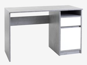Pisalna miza BILLUND 53x120 bela/barva betona