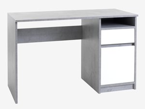 Desk BILLUND 53x120 white/concrete