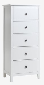 5 drawer chest NORDBY white