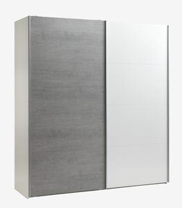 Kledingkast TARP 202x221 beton/wit