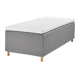 Jysk Boxspring 90X200Cm Plus C80 Licht Grijs jysk kopen in de aanbieding