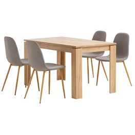 Image of JYSK LINTRUP L140 oak + TINGLEV oak/grey