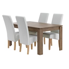 Jysk Vedde L160 Wild Eik 4 Bakkely Creme jysk kopen in de aanbieding