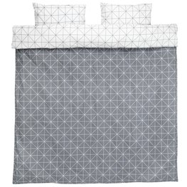 Jysk Dekbedovertrek Atla 200X220 Grijs jysk kopen in de aanbieding