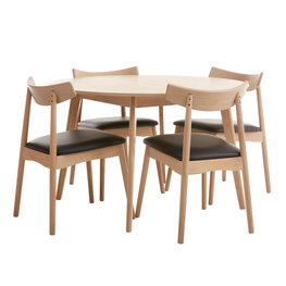 Jysk Kalby O120 Eik 4 Lyngholm Eikzwart jysk kopen in de aanbieding