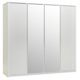 Jysk Kledingkast Vedde 219X209 Mspiegel Wit jysk kopen in de aanbieding