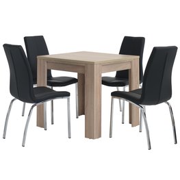 Jysk Hallund L80 Eik 4 Havndal Zwart jysk kopen in de aanbieding